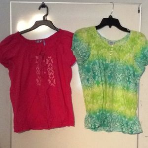 Izod m and l summer shirts